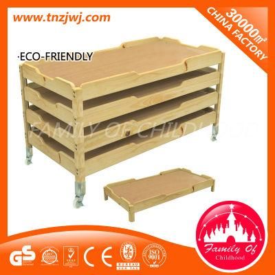 Eco-Friendly Wooden Bed Designs Baby Movable Bed for Nusery