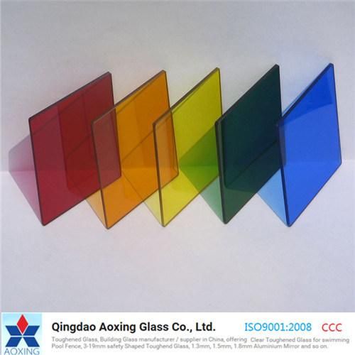 Dark Blue/Bronze/Green/Europe Grey Color Float Glass for Decoration