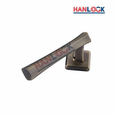 Contemporary New Modern Zinc Alloy Wood Door Handle for Interior Door