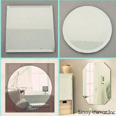 3-6mm Frameless Bathroom Mirror Made of Non-Wave Float Glass Mirror