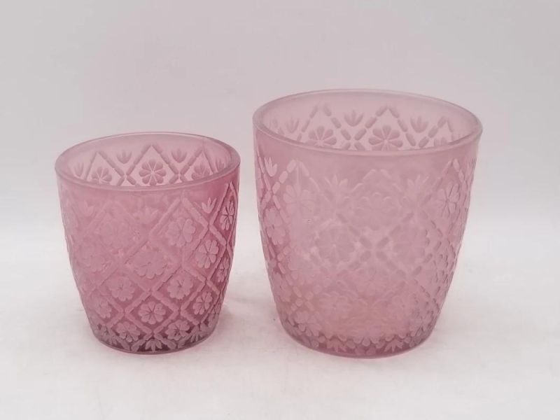 Vintage Shapes Glass Candle Holders in Different Shapes for Home Decoration, in Different Colours for Xmas