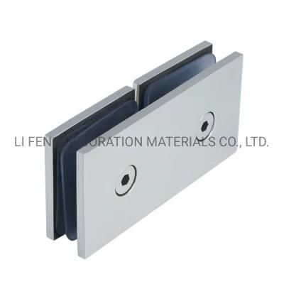 Zinc Alloy180&deg; Straight Double Glass Door Fixed Clip