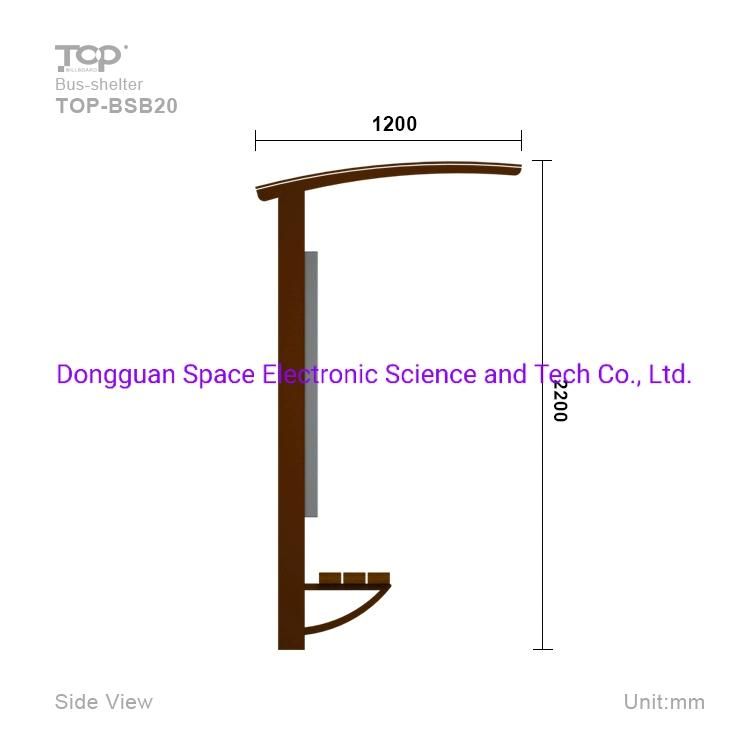 Outdoor Street Furniture Advertising Bus Shelter