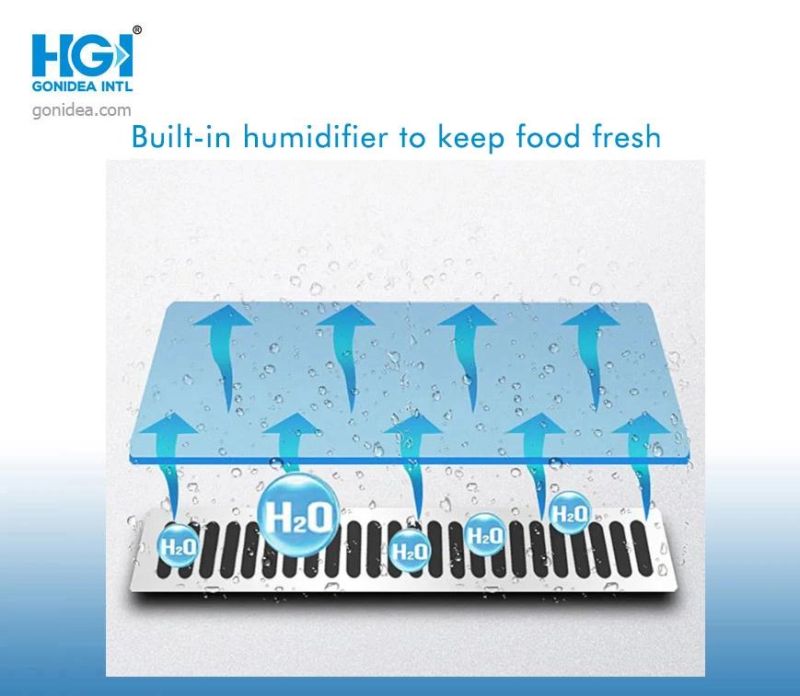 1200mm Commercial Display Chiller Glass Door Bakery Display Cabinet Cake Showcase Hcs-12