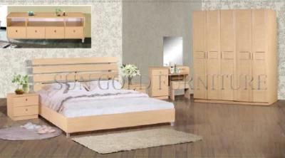 Modern High Quality Bedroom Furniture Luxury Wooden Bed Sets (SZ-BF081)
