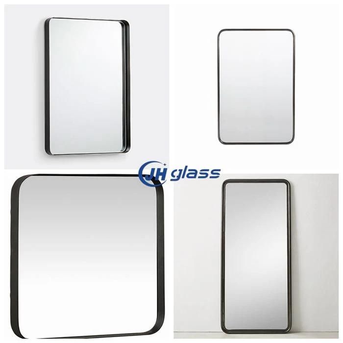 4mm Round Oval Shape Frameless D=600mm 700mm 800mm Bathroom Wall Decor Mirror with Back Hanging System