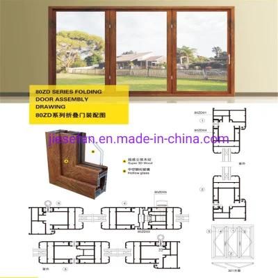 Modern Design Sound Proof Aluminium Double Glass Sliding Door