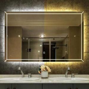 Defogging Heated LED Poleless Dimming Bathroom Mirror