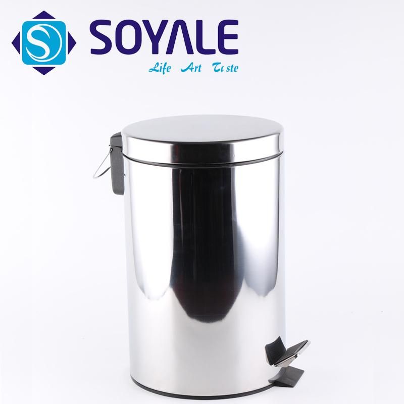 3L 5L 12L Stainless Steel Pedal Dustbin SY-016