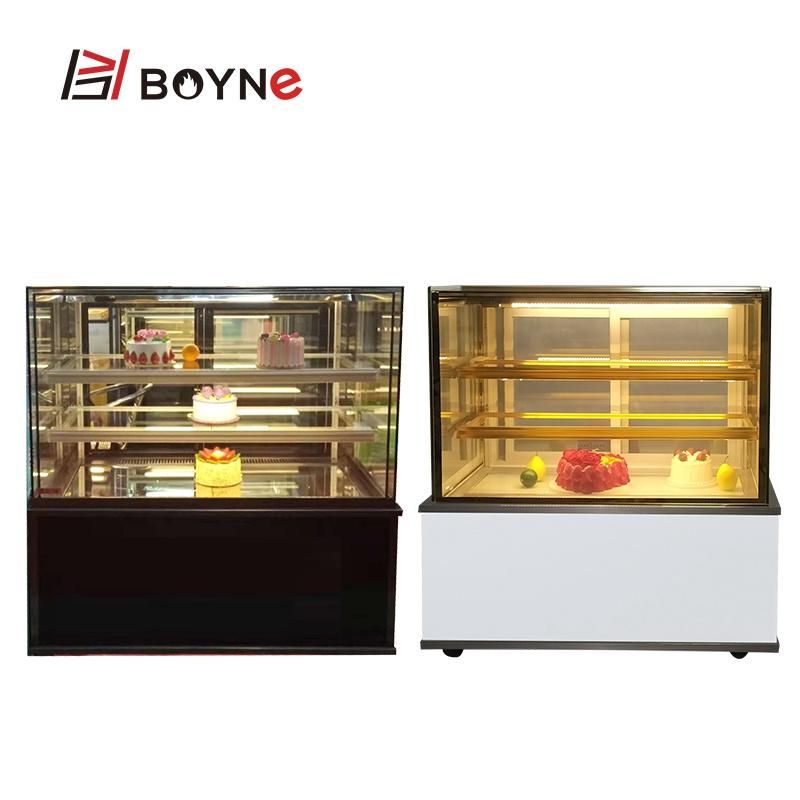 Bakery Kitchen Equipments Cake Display Showcase Size Customized