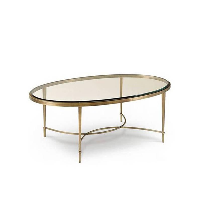 Elegant Stainless Glass Top Coffee Table / Center Table Design