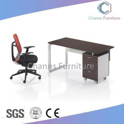 Simple Design Office Furniture Metal Wood Computer Table (CAS-CD31405)