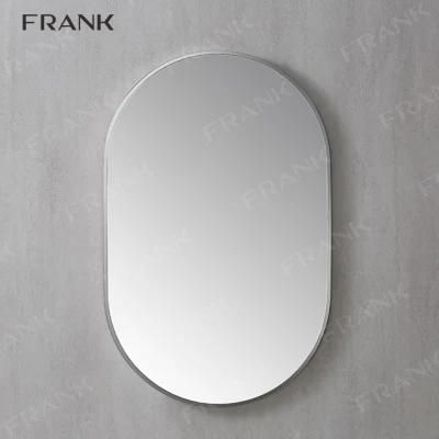 Oval Bathroom Mirror with Frame Hotel Style Custom Light