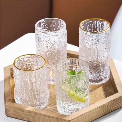Bark Glass Ins Wind Thickened Juice Glass High Value Online Celebrity Water Glass Female Household Glass Transparent
