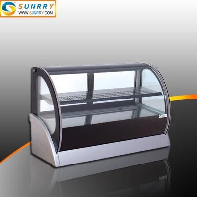 Guangzhou Manufacturer Countertop Glass Door Hot Cake Display Showcase