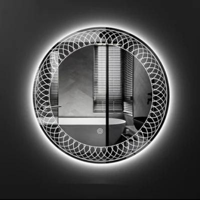 Modern Bathroom Decoration Mirror Round LED Mirror Glass Smart Mirror