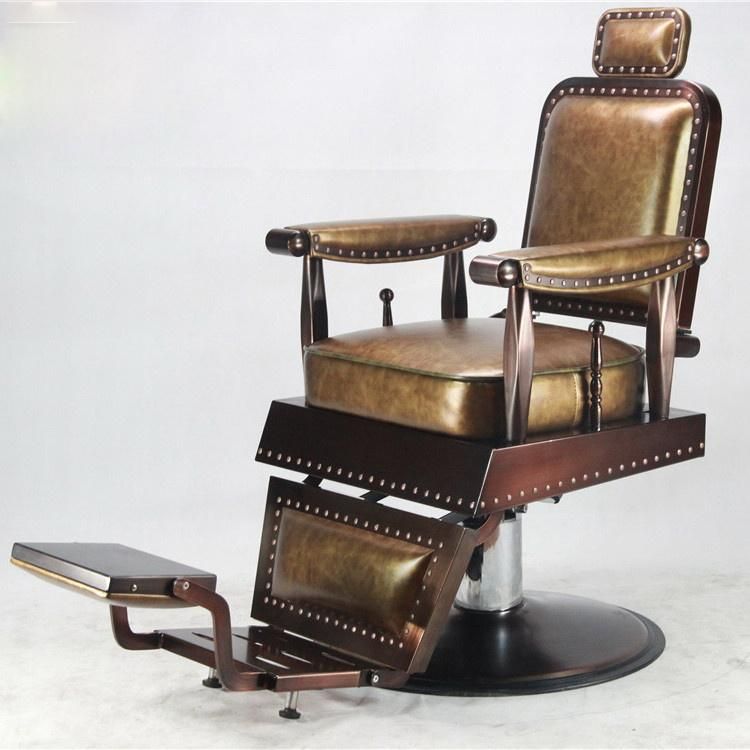 Hl-9267 Salon Barber Chair for Man or Woman with Stainless Steel Armrest and Aluminum Pedal