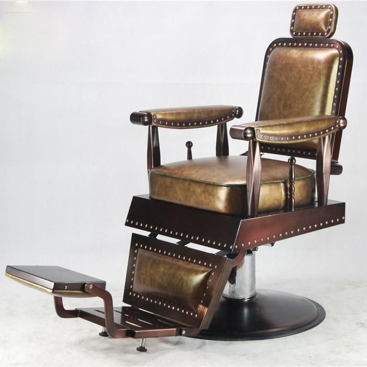 Hl-9267 Salon Barber Chair for Man or Woman with Stainless Steel Armrest and Aluminum Pedal