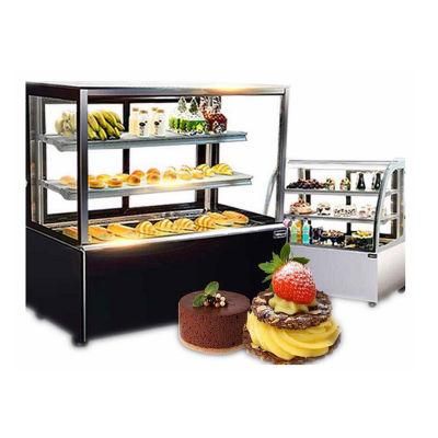 Good Quality Mini Cake Display Refrigerated Wooden Showcase with Unique Design