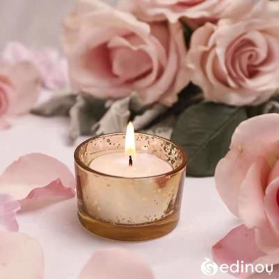 Hot Selling Special Electroplating Glass Candle Holder with Good Quality