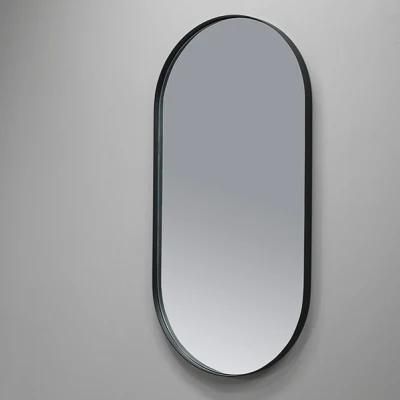 Hot Sale Bathroom Wall Mounted Touch Multifunction Oval Shape Dressing Mirror