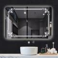 Wall Mounted Backlit LED Lighted Bathroom Mirror for Luxury Hotel