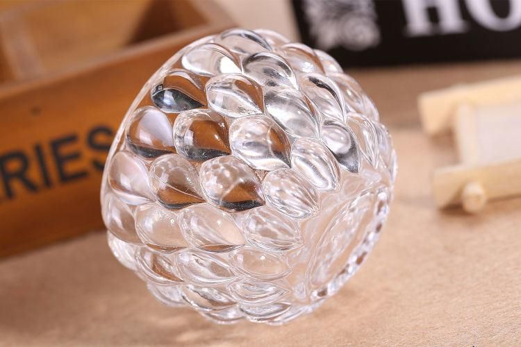 Candle Holder Spherical Modern Luxury Decorative Crystal Wedding Candlestick Stand Glass Candlestick Holder for Home Decor