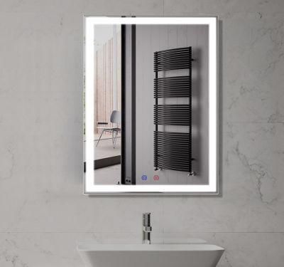 Hotel Project Illuminated LED Bathroom Fogless Mirror for Shower Room