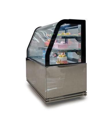 Glass Display No Frost Bakery Cake Refrigerator Display Chiller Showcase
