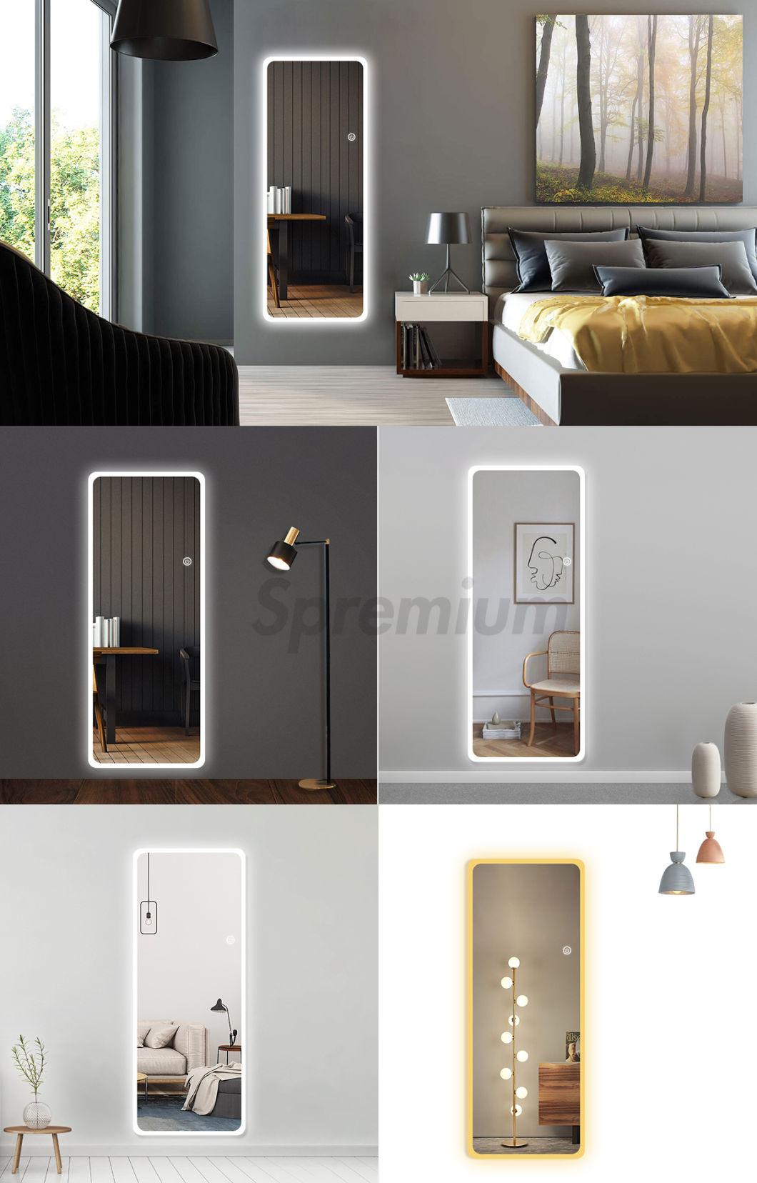 Dressing Full Length Backit Wall Mounted Lighting LED Frameless Mirror