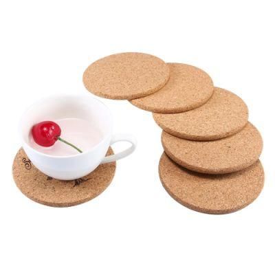 Health Wood Blank Cork Drink Coasters