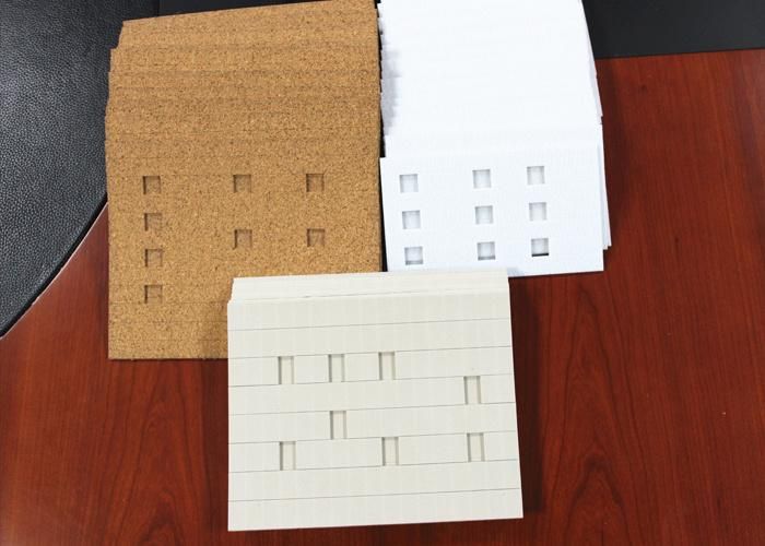 20mm (L) X 20mm (W) 3mm (T) +1mm  Foam Glass Protecting Adhesive Glass Separator Cork Pads