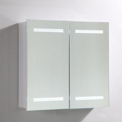 Wall Mount Illuminated Lighted LED Bathroom Mirrored Medicine Vanity Lighted Mirror Cabinet