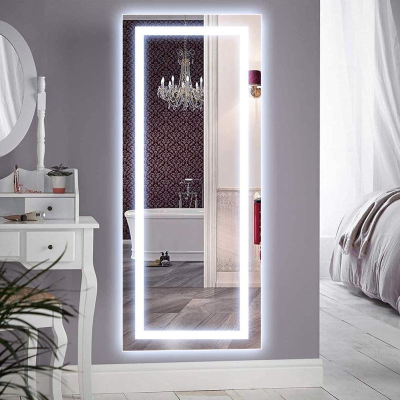 China Factory Modern Home Decoration Round LED Bathroom Mirror with Anti-Fog Dimmer Magnifier Hanging with Frame