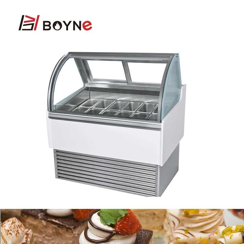 Milk Tea Material Storage Chiller Ice Cream Display Cabinet