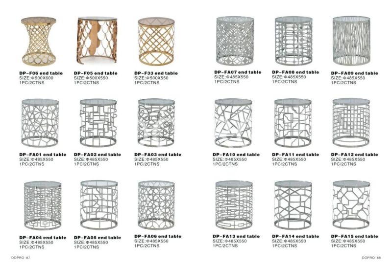 Metal Furniture Ceramic Top Tea Table New Design 2020