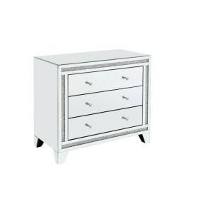 Modern Contemporary Hotel Luxury Bedroom Range Interior Furniture Storage Cabinet Silver Crushed Diamond Mirrored Chest of Drawer