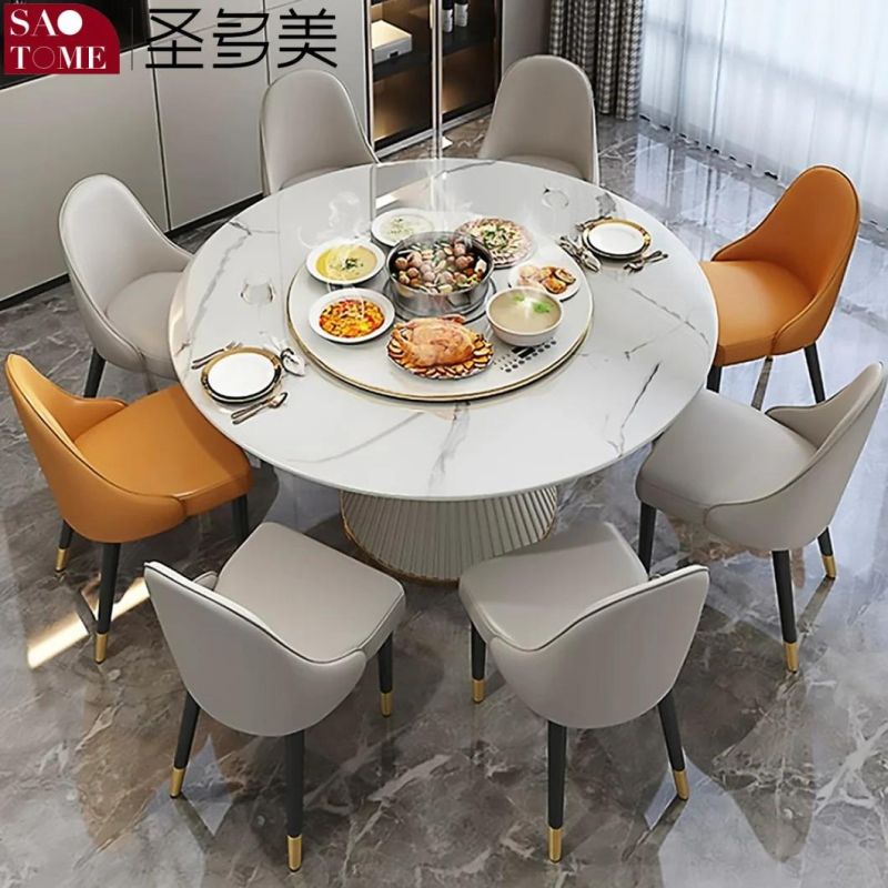 Modern Home Carton Packed Dia135cm, Dia150cm, Dia160cm Glass Dining Table