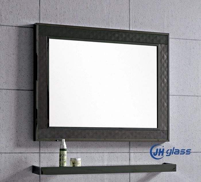 Home Decoration Bathroom Framed Stainless Steel Wall Mirror