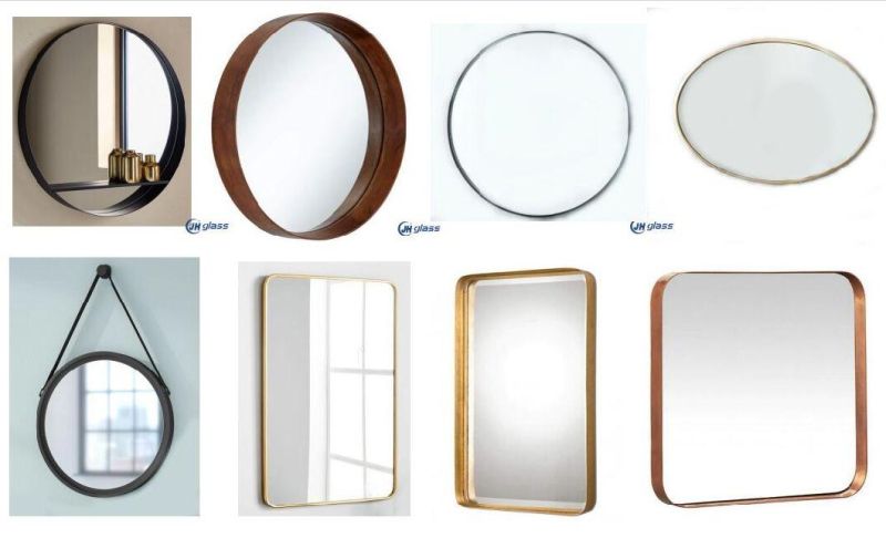 Stainless Steel Frame Mirror for Bathroom Washroom Dining Room