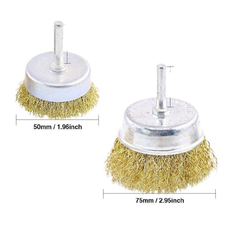 Wholesale Steel Wire Wheel Brush Set Rust Removal Steel Wire Wheel Cup Brush Brass Wire Drill Brush