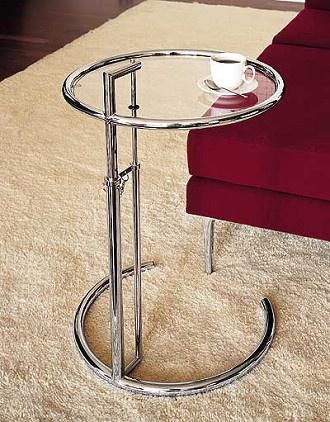 Steel Glass Round coffee End Table