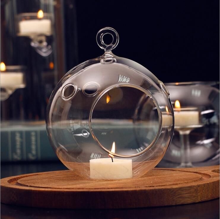 Vss High Borosilicate Ball Hanging Glass Candle Holder for Tealight