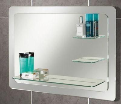 Modern Silver Surface Crushed Diamond Wall Mirror Apply to Outdoor