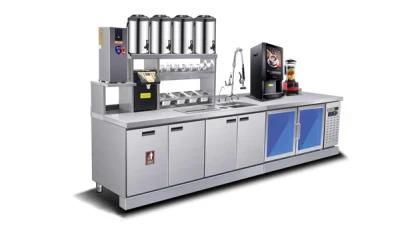 Wholesale Salad Fridge Under Counter Bubble Tea Counter Milk Tea Working Table Bubble Tea Fully Equipment