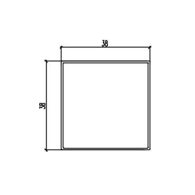 Foshan Good Supplier Aluminum Square Tube Aluminium Extrution Profiles