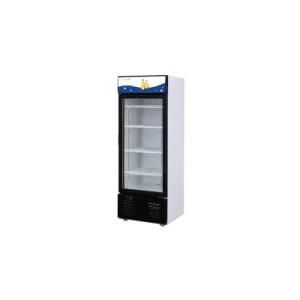 Single Glass Door Auto Defrost Commercial Upright Display Chiller Showcase