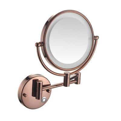 Kaiiy High Quality Modern Stainless Steel Material Wall Mounted Bathroom Accessories Dual Arm Extend Bathroom Mirrors