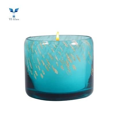 Empty Glass Candle Jar Home Glass Candle Jar Candle Holder for Home Decoration