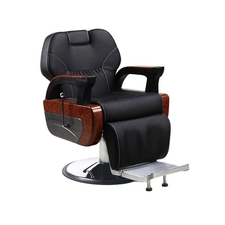 Hl-9236 Salon Barber Chair for Man or Woman with Stainless Steel Armrest and Aluminum Pedal